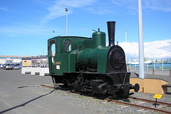 Old Railway Engine In Reykjavik