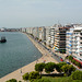 Greece, Thessaloniki, View from White Tower to Leoforos Nikis Promenade