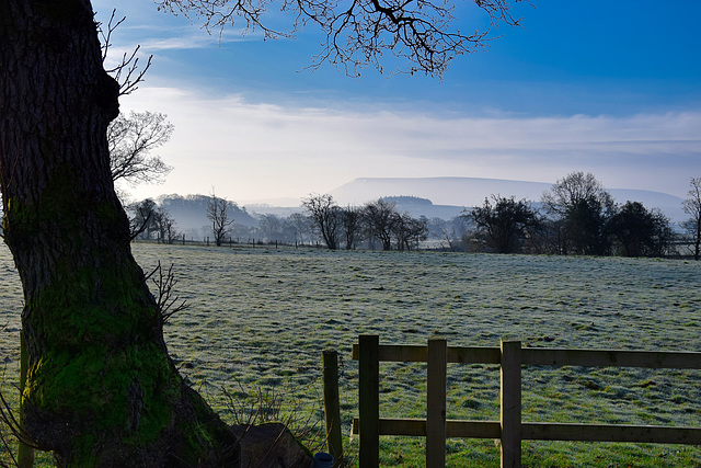 Pendle Hill bright sunny morning and HFF!