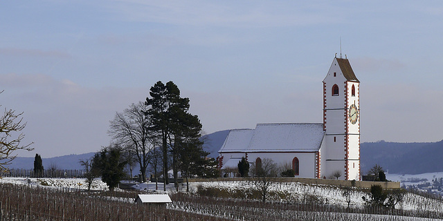 Berg Kirche Hallau