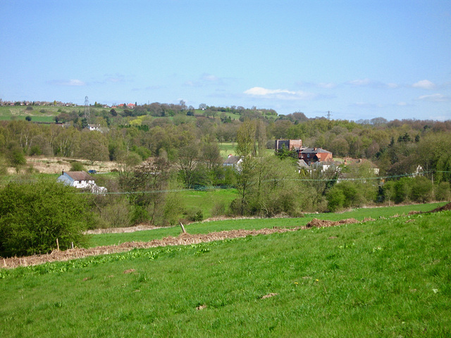 Looking over Lloyd Roberts Buildings on Penn Common towards the Colton Hills