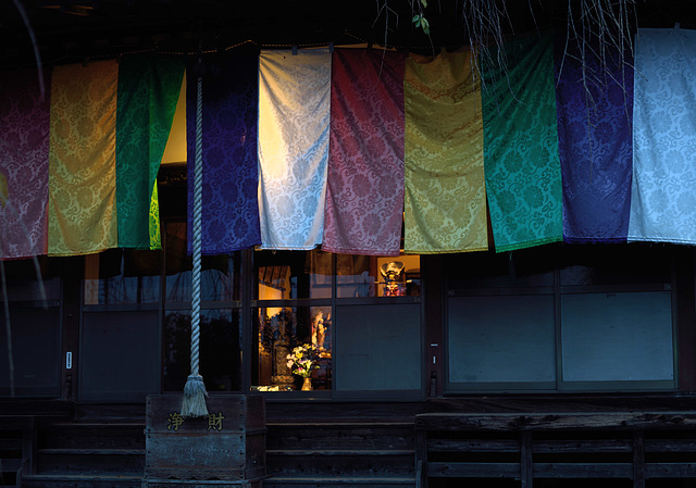 Temple before sunrise