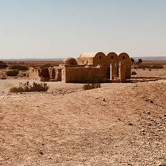 A castle in the desert.