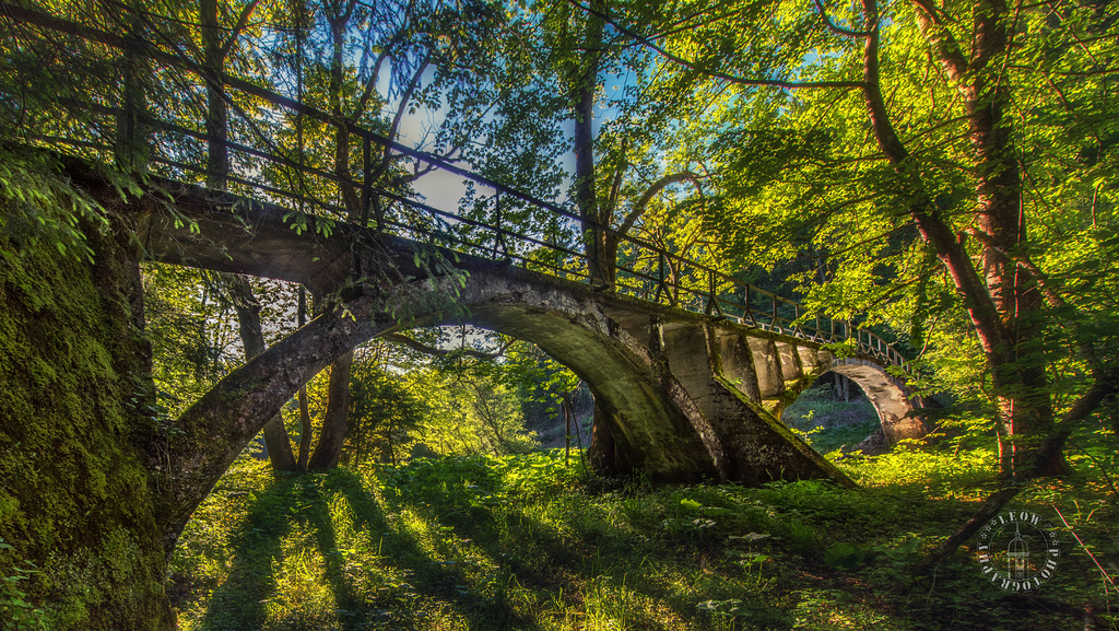 Historic Mangfallbrücke built ~ 1900