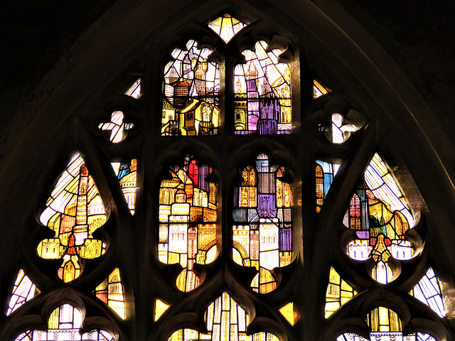 burford church, oxon (9) c20 glass by christopher whall 1907