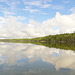 donut hole cloud, reflected