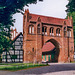 Neubrandenburg, Friedländer Tor, Feldseite des äußeren Tors