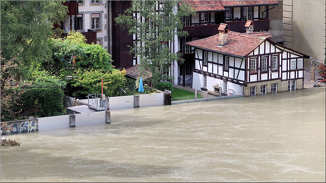 Bern  –  Hochwasser 15./16. Juli 2021