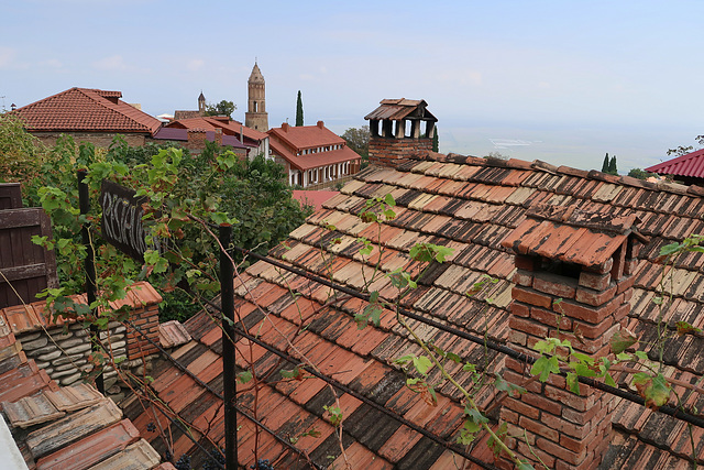 Tiles and chimneys