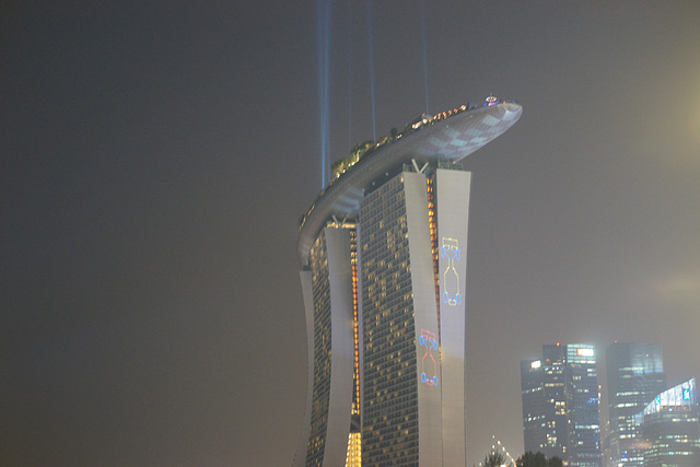 Marina Bay Sands Hotel At Night