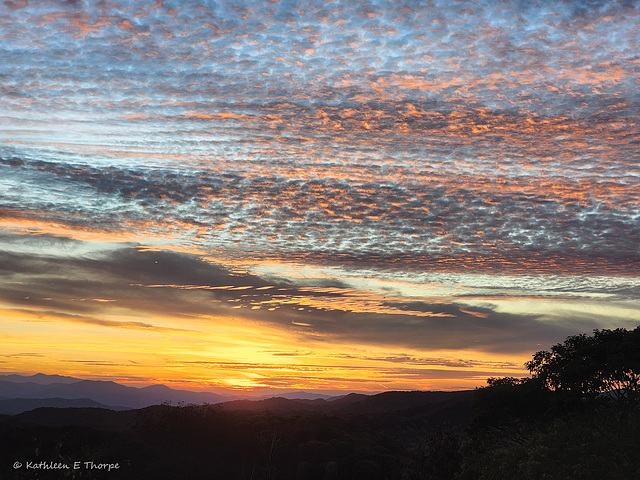 Wolf Laurel Sunset Clouds