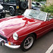 MG convertible sports car, beautifully restored.