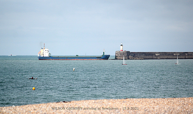 Wilson Grimsby arrives at Newhaven 15  8 2021