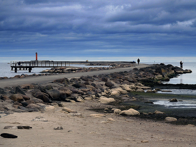 When the sea is receding