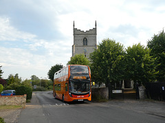 Stagecoach in Cambridge (Cambus) 10808 (SN66 WBE) at Great Wilbraham - 8 Aug 2020 (P1070360)