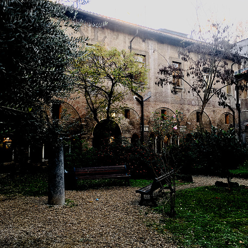 The inner courtyard.