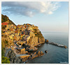 Manarola al la luce del tramonto