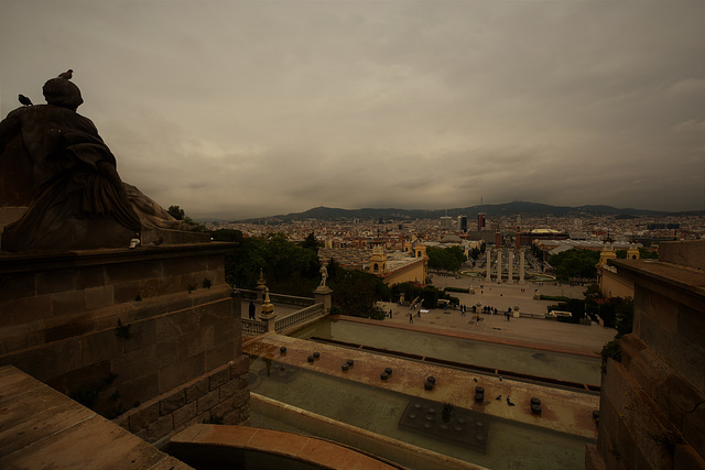 Blick von Museu Nacional d'Art de Catalunya