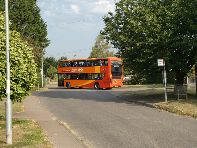 Stagecoach in Cambridge (Cambus) 10808 (SN66 WBE) at Little Wilbraham - 8 Aug 2020 (P1070353)