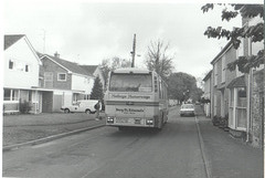 Mulleys Motorways WRO 444S in Barton Mills - Early Nov 1985