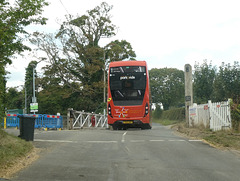 Stagecoach in Cambridge (Cambus) 10808 (SN66 WBE) at Dullingham Station - 8 Aug 2020 (P1070326)