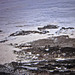 Rock pools being formed with the tides going out