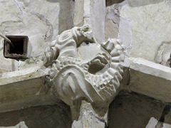 barford st martin church, wilts c16 dragon vaulting boss