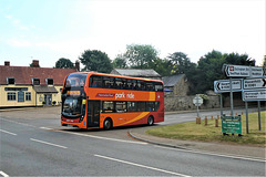 Stagecoach in Cambridge (Cambus) 10808 (SN66 WBE) in Dullingham - 8 Aug 2020 (P1070319)