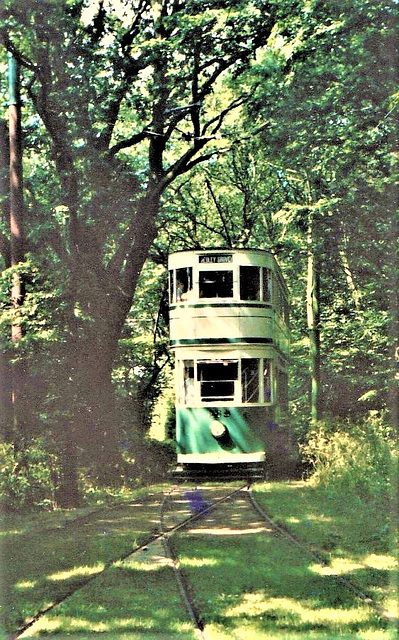 Former Blackpool tramcar 159 at the East Anglia Transport Museum, Carlton Colville – 6 July 1986 (38-19)
