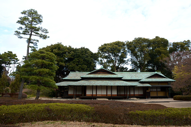 Tokyo, Suwa no Chaya Teahouse in the Garden of the Imperial Palace