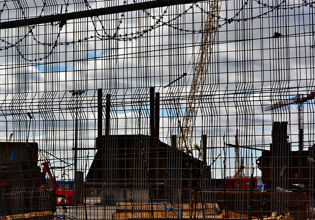 Construction Site,Willington Gut. N.Tyneside