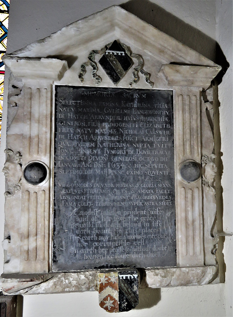 loddiswell church, devon , c17 tomb of katherina langworthy +1634 (1)