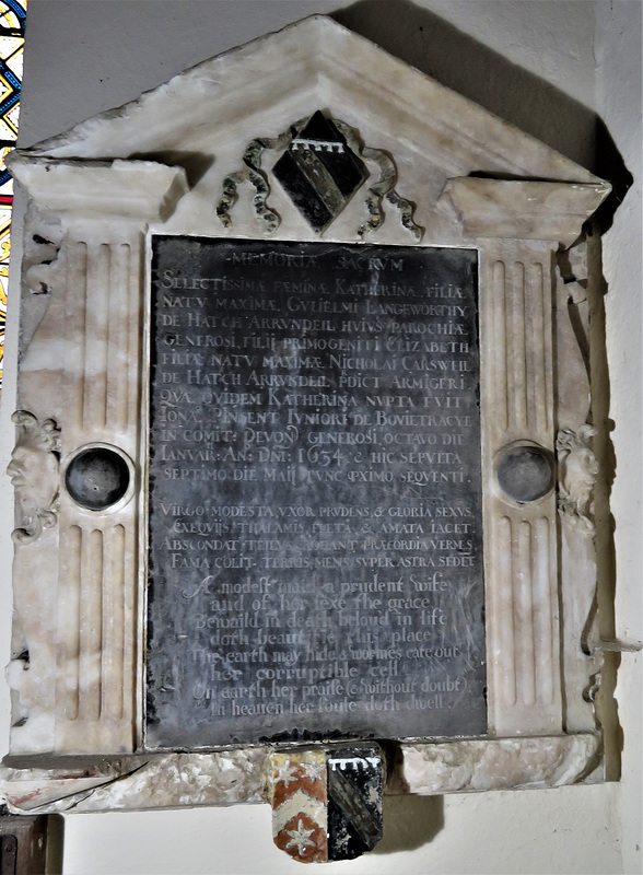 loddiswell church, devon , c17 tomb of katherina langworthy +1634 (1)