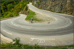 Abfahrt von L'Alpe d' Huez