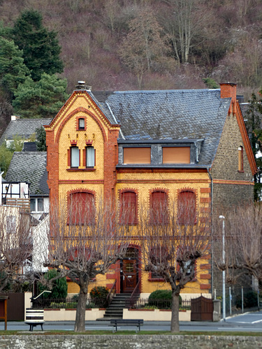 Kamp-Bornhofen- Colourful Riverside Building