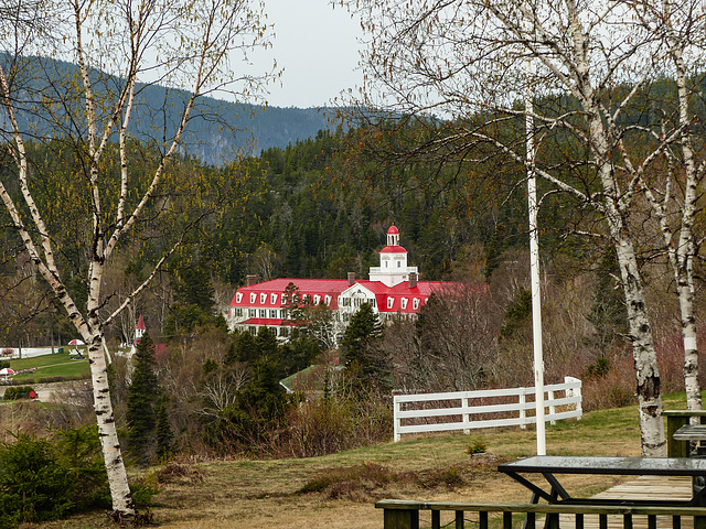 Day 9, overlooking Tadoussac Hotel from top of cliff