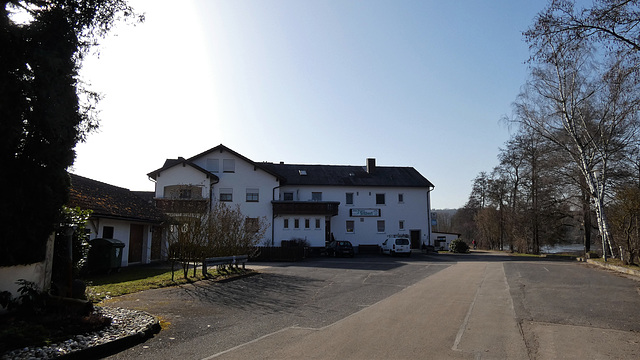 Blick zum Gasthaus Fischerstüberl