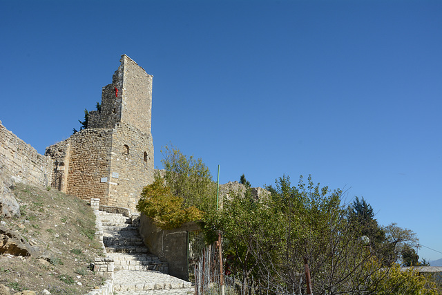 Albania, Vlorë, Ascent Stairs to the Entrance to the Castle of Kaninë