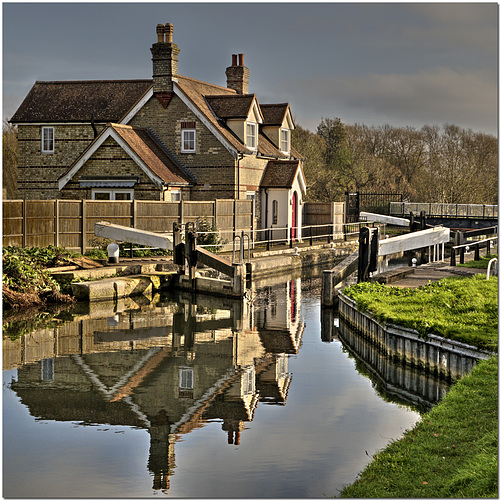 Hardmead Lock, River Lea Navigation