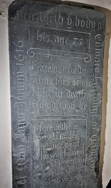 loddiswell church , devon C17 tomb of edward furlonge +1616