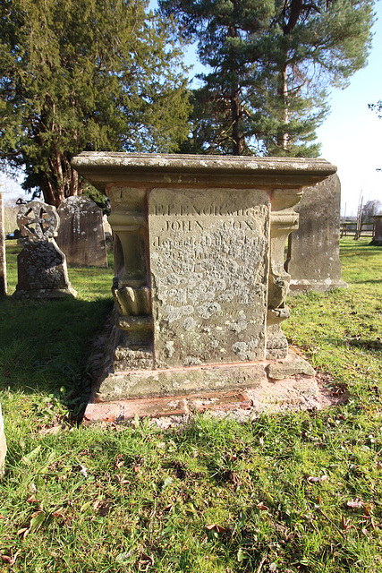 Memorial to Elenor Cox, Putley Churchyard, Herefordshire