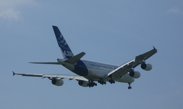 Anflug Airbus A380