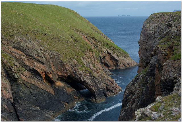 Llandavuck Islet with the Stags of Broadhaven