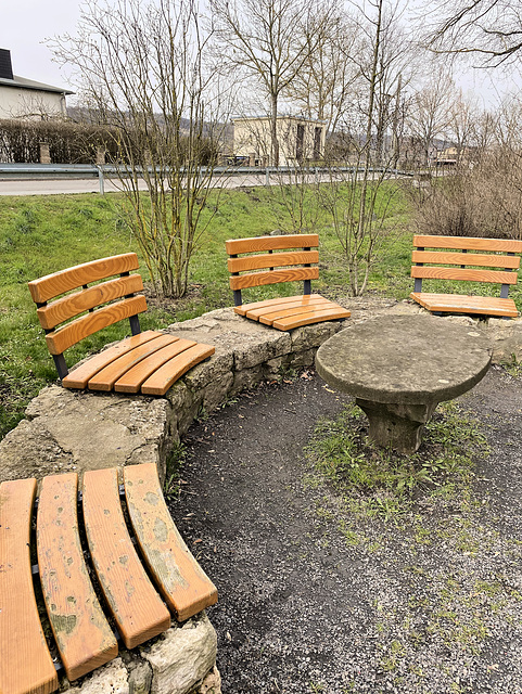 Bankenviertel am Gutspark in Großjena bei Naumburg