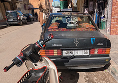 Mercedes plaquée 4878 vue de derrière Mercedes plaquée 4878 vue de derrière