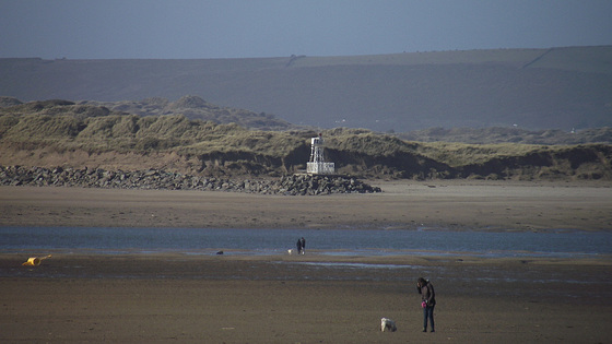 Looking across the river to the lighthouse
