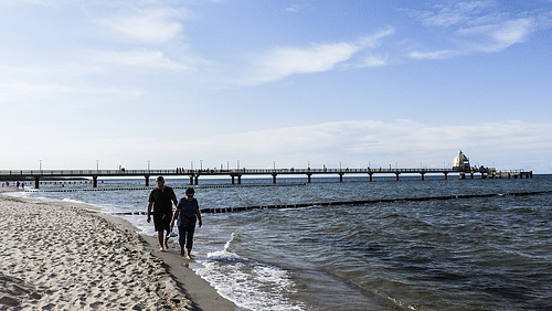 20190908 6120CPw [D~NVP] Seebrücke mit Tauchgondel, Zingst