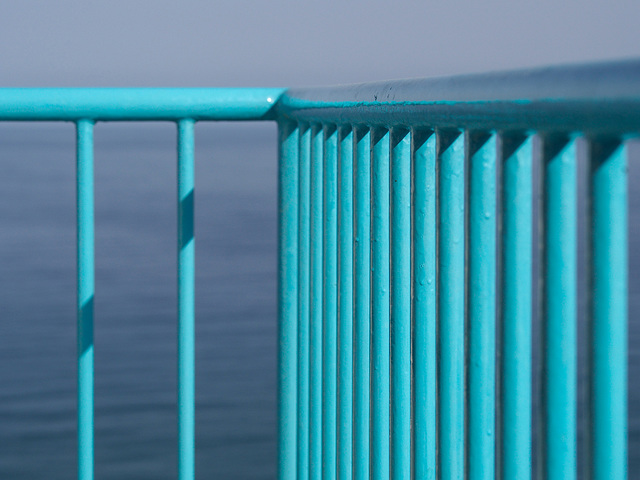 Blue sea balcony