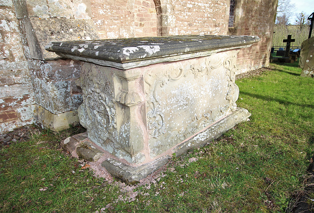 Memorial to John Hankins, Putley Churchyard, Herefordshire