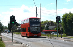 Mulleys Motorways YJ23 EKO in Mildenhall - 5 Jun 2024 (P1180364)